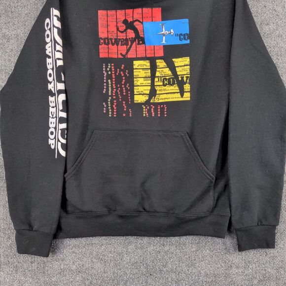 Funimation Sunrise Cowboy Bebop Hoodie Size Small Black Graphic TANK! Anime - Picture 7 of 12